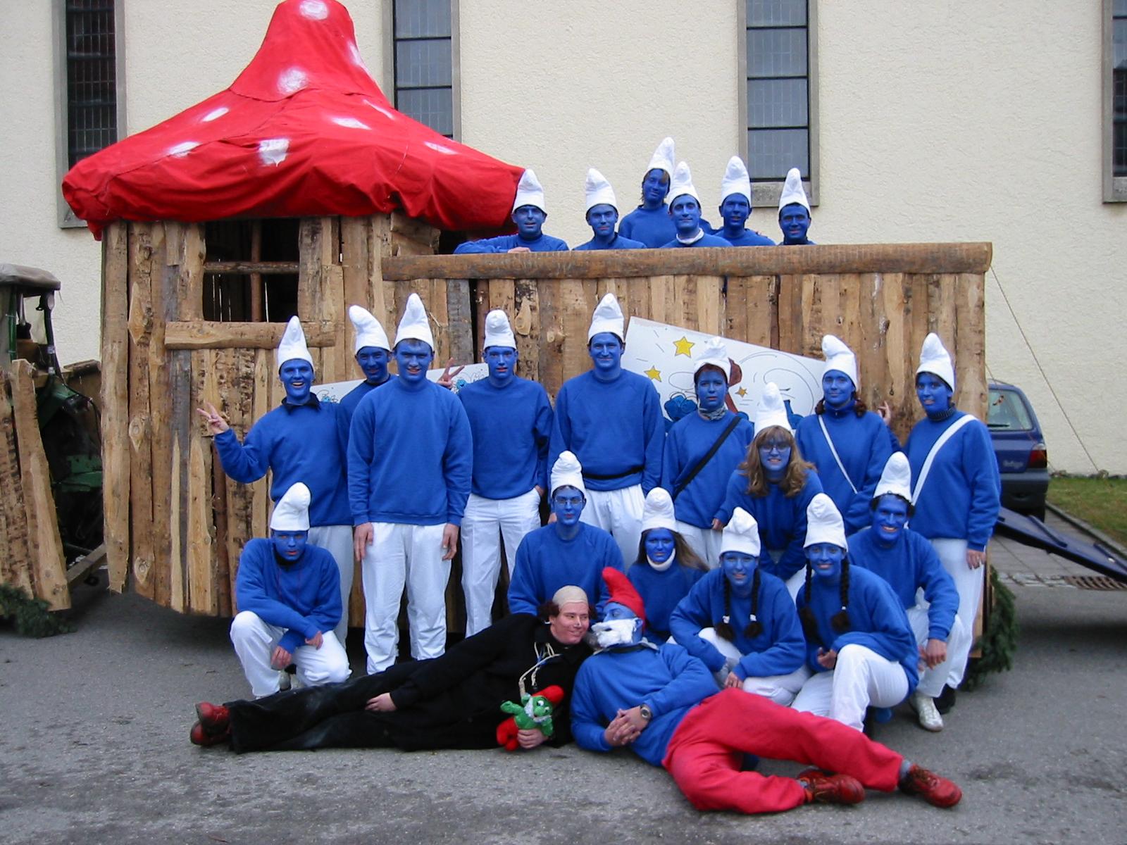 Start Jugendtreff bei der Fasnet 2002